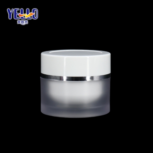 Ps Frosted Plastic Cosmetic Jars , Custom Color Cosmetic Cream Jars